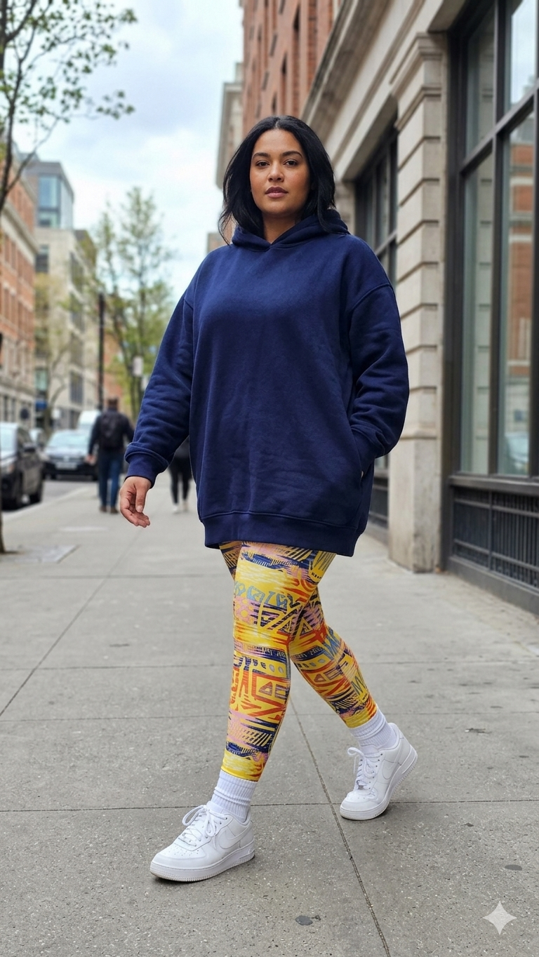 Yellow African Print Buttery Soft High-Waisted Leggings-Shimena