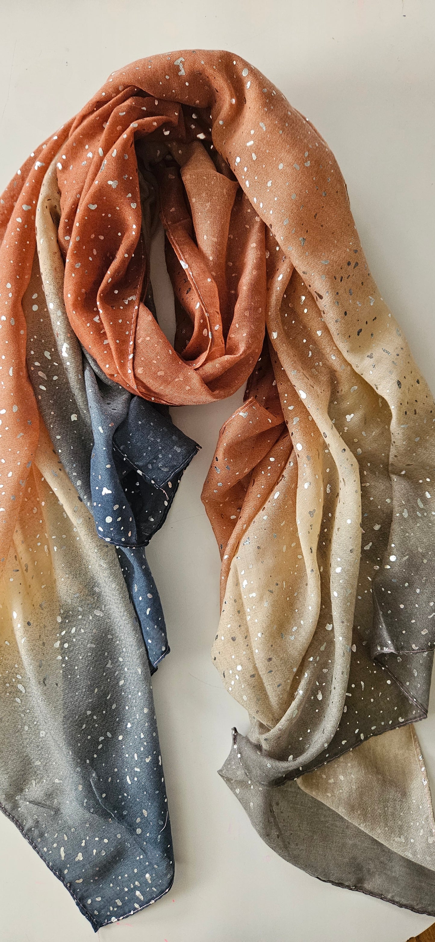 Glitter Dots Gradient Coloured scarf