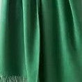 Green scarf on a plain background