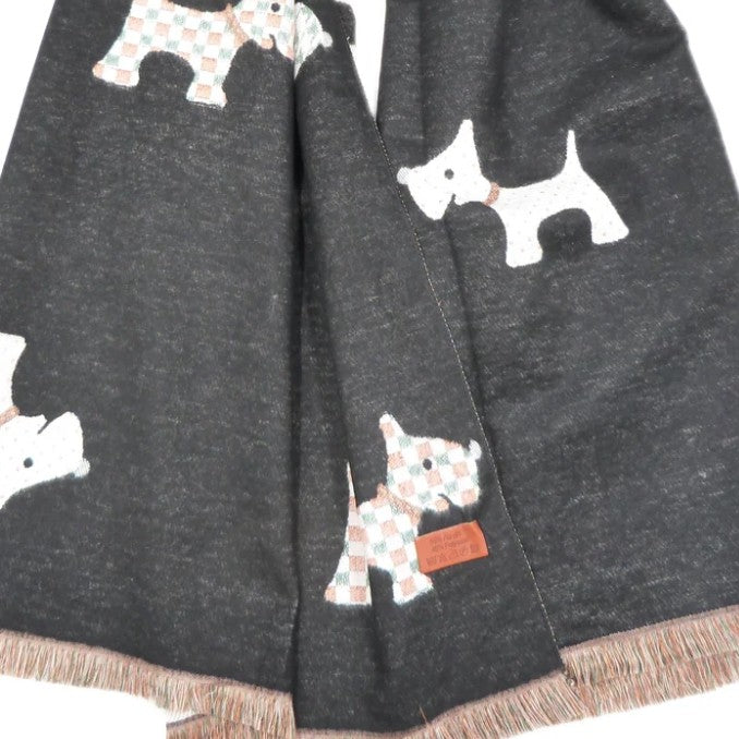Scotty Dog pashmina scarf