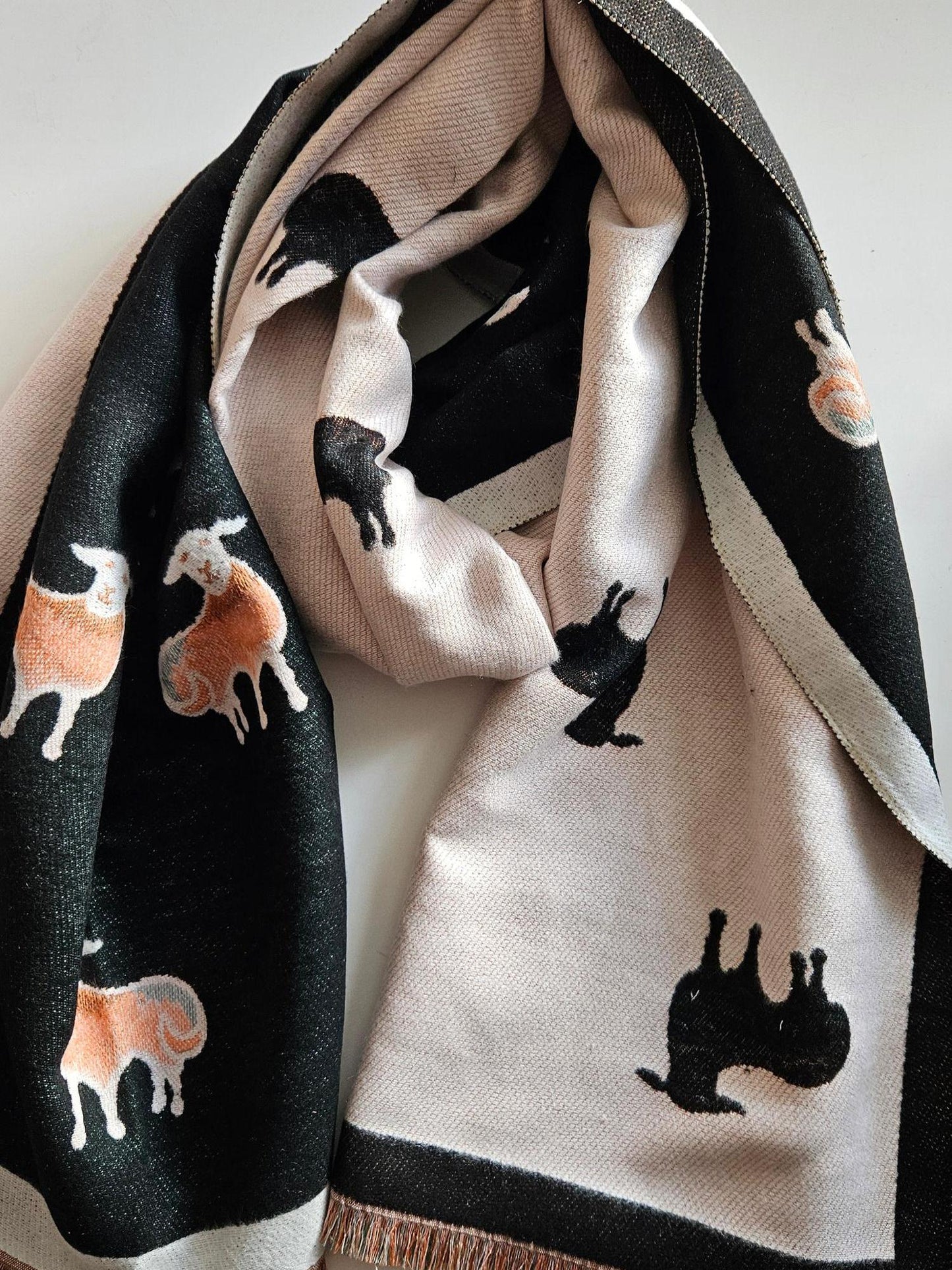 Happy Sheep Warm Winter wrap-Shimena