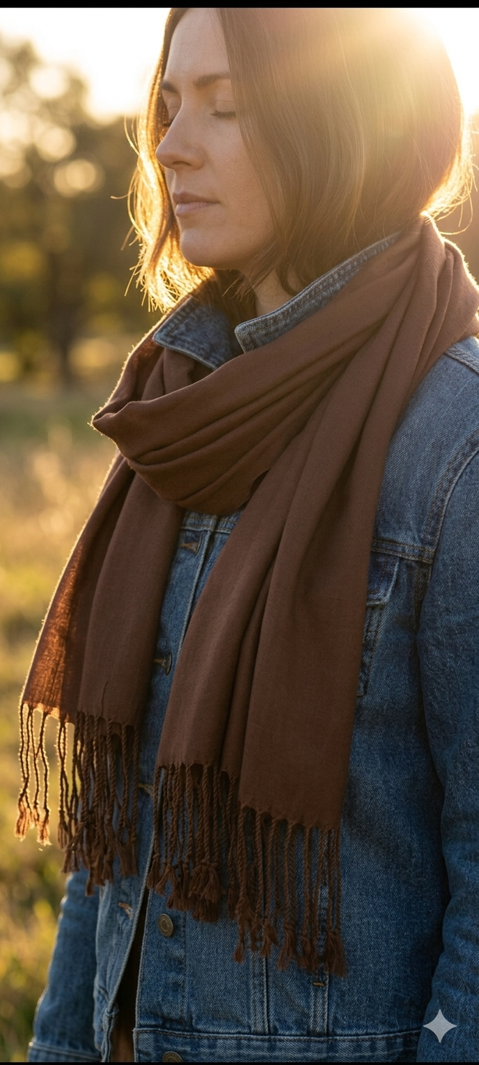 Lightweight Plain Scarves-Shimena