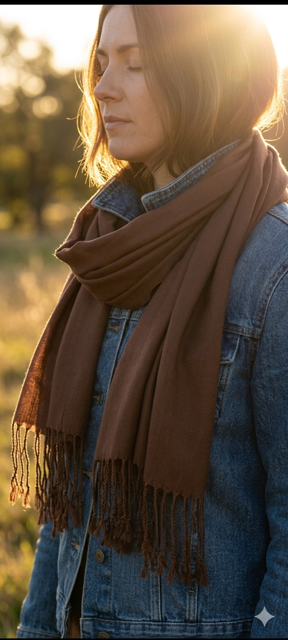 Lightweight Plain Scarves-Shimena