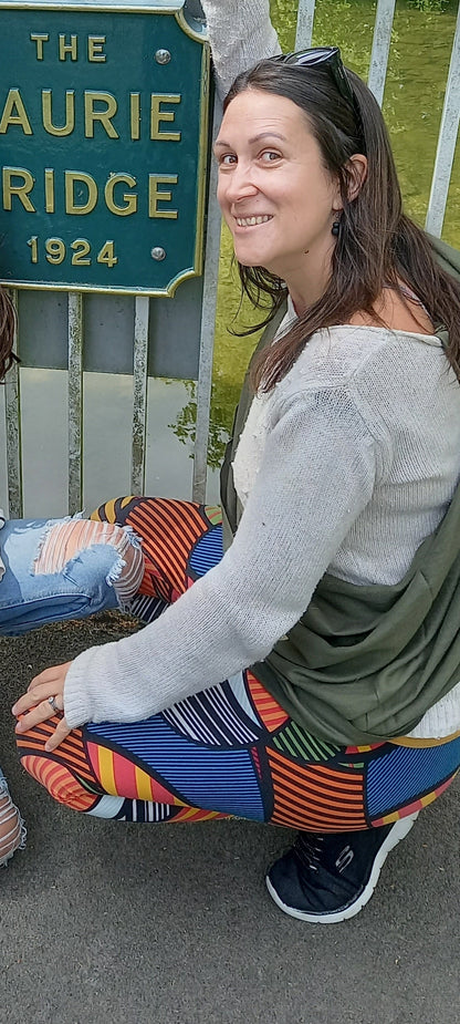 Multicolour Stripe Block Buttery Soft High-Waisted Leggings