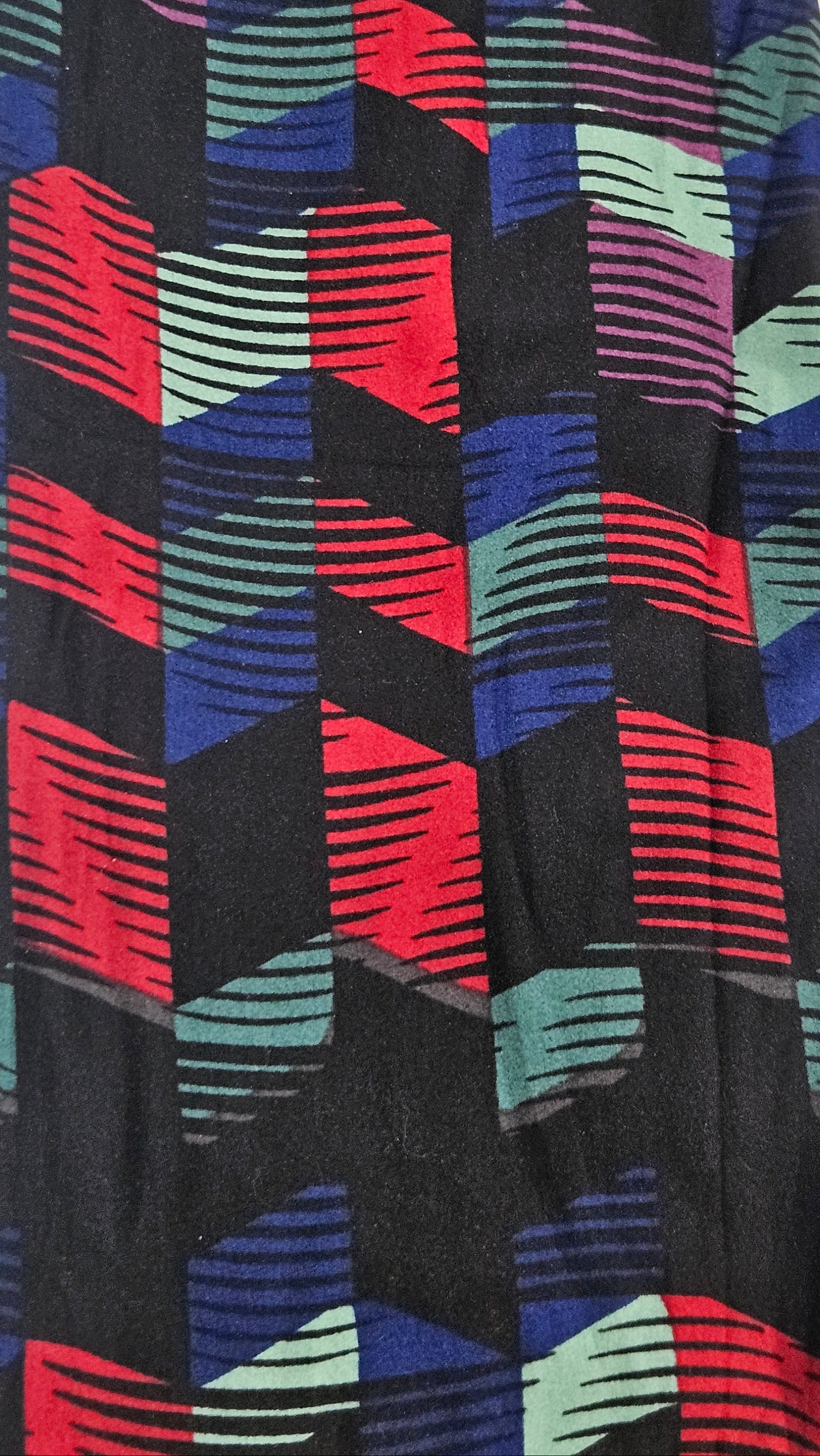 Colorful geometric patterned fabric 
