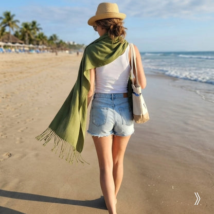 Lightweight Plain Scarves-Shimena
