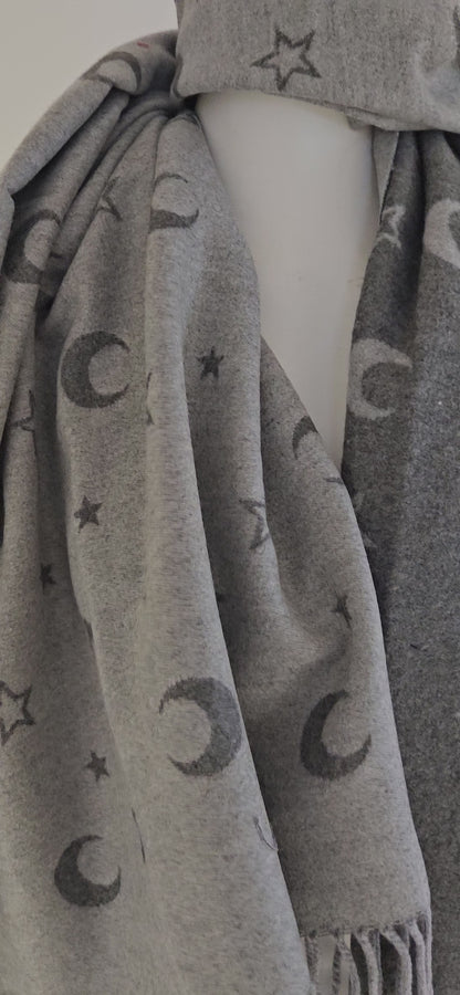 Star & Moon Cashmere Blend Scarf