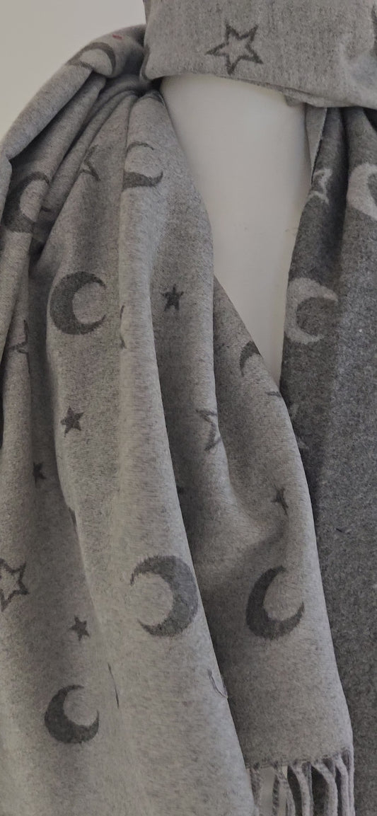 Star & Moon Cashmere Blend Scarf