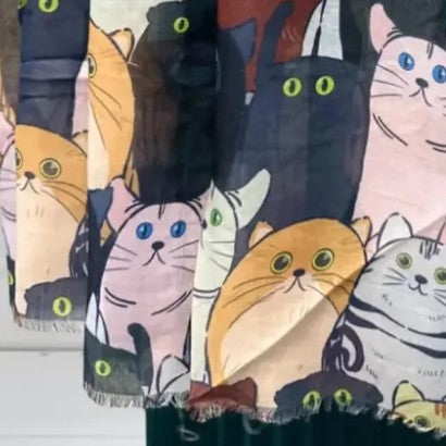 Wide Eyed Cat Scarves