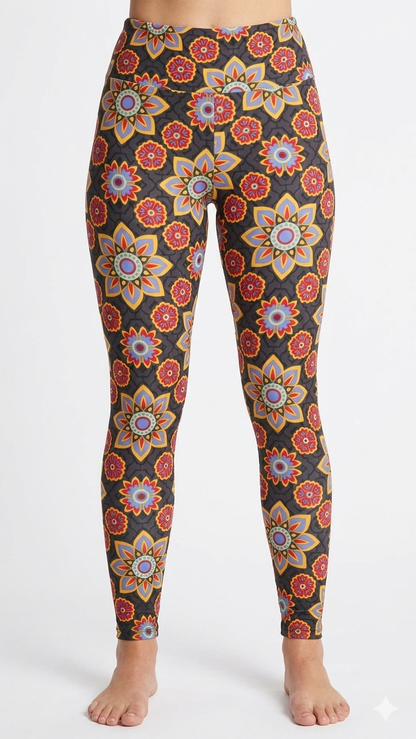 Floral Mandala Buttery Soft High-Waisted Leggings