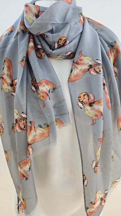 Lightweight Dachshund scarf-Shimena