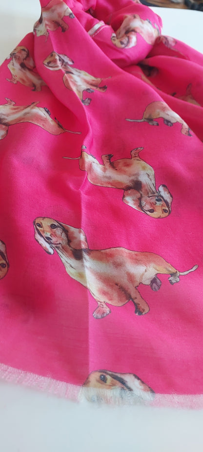 Lightweight Dachshund scarf-Shimena