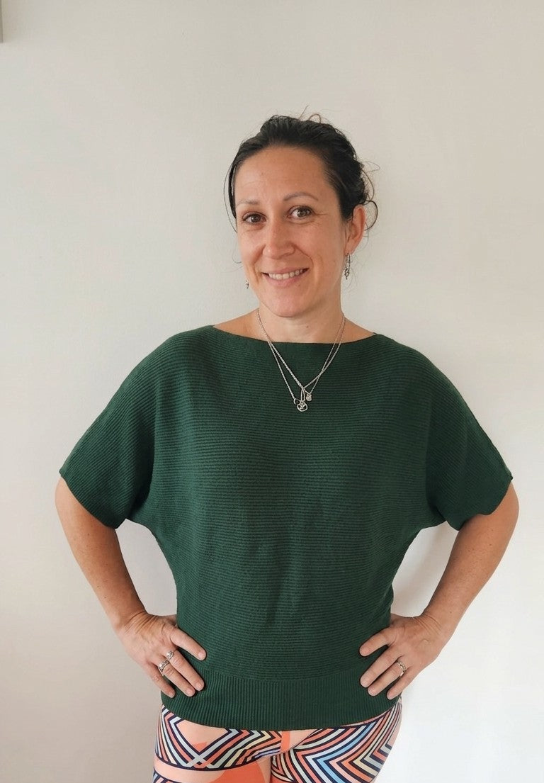 Batwing Ribbed Knit Top | Shimena-Shimena