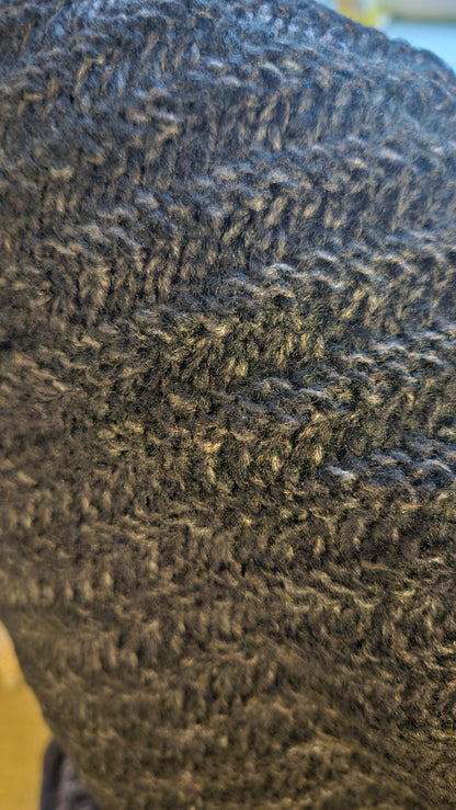 Cosy Cowl Neck, Button Detail Poncho