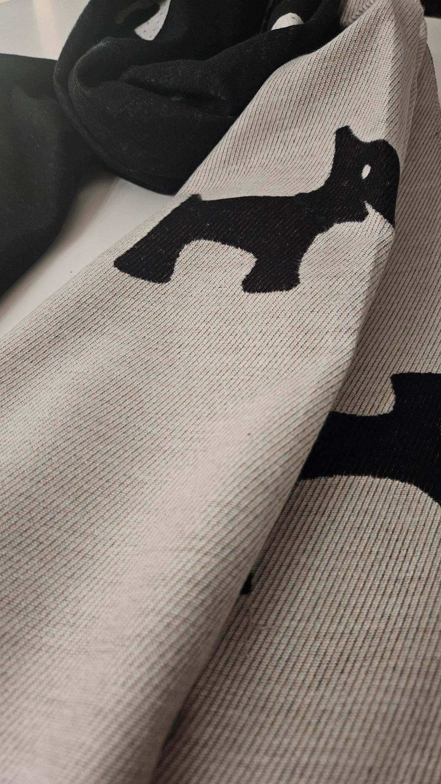 Scotty Dog pashmina scarf-Shimena