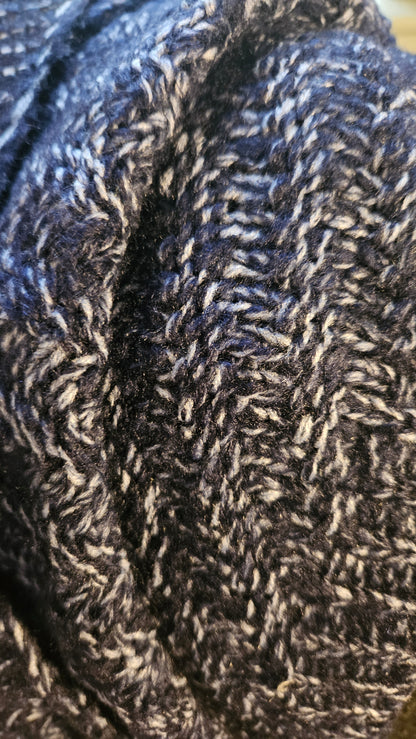 Cosy Cowl Neck, Button Detail Poncho