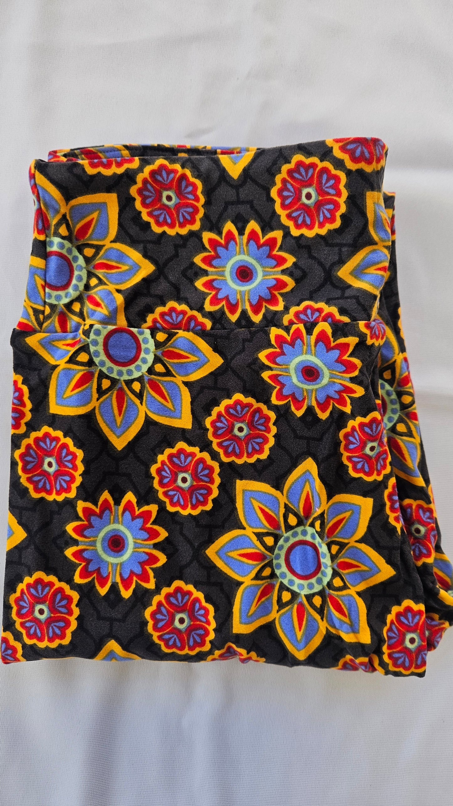 Floral Mandala Buttery Soft High-Waisted Leggings