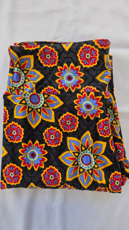 Floral Mandala Buttery Soft High-Waisted Leggings